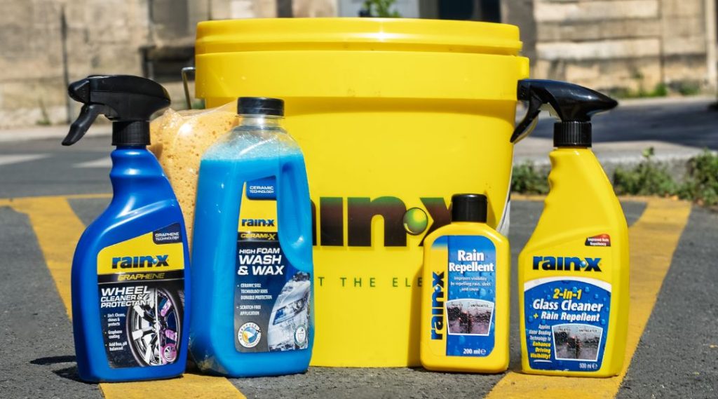 Rain-X cleaning bucket and associated products